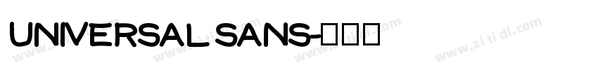 UNIVERSAL SANS字体转换